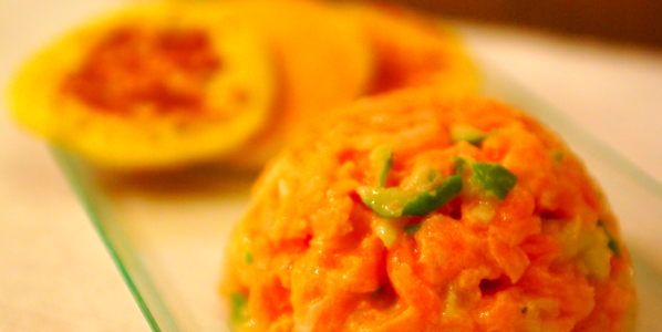 Tartare pomme-saumon