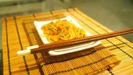 Nouilles chinoises aux crevettes