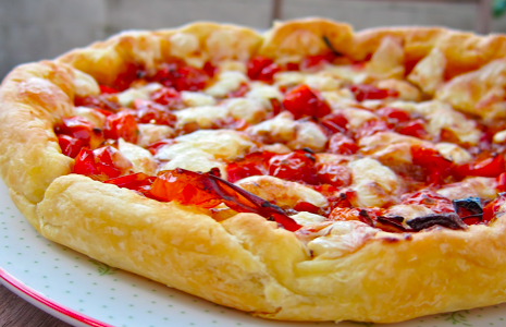 Tarte aux tomates cerises