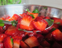 Salade de fraises au basilic